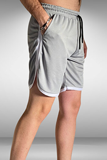 Relax family xf Men's Black White Red Green Grey Sports Shorts Basketball Football Striped Shorts Fitness Running Bermuda
