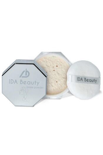 IDA Beauty Weightless Loose Setting Powder | Long-Lasting,Flawless Matte Finish (Glam 04,8g)