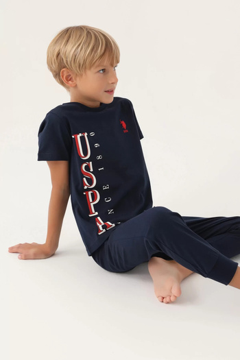 U.S. Polo Assn. Boy double set - navy blue