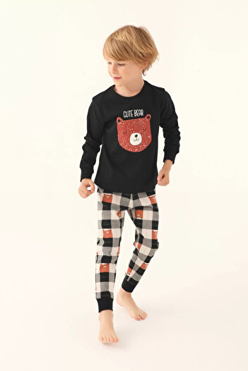 ROLY POLY Father-son double set - black