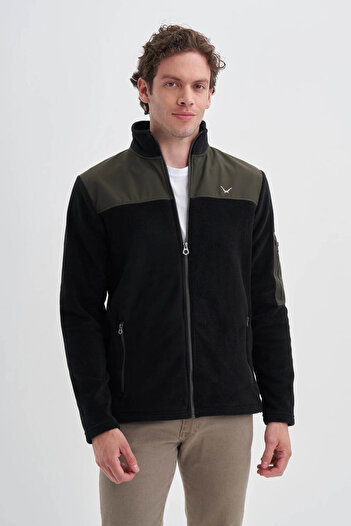 Cazador Turtleneck Black Men's Cardigan 56380