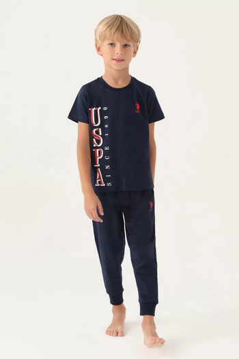 U.S. Polo Assn. Boy double set - navy blue
