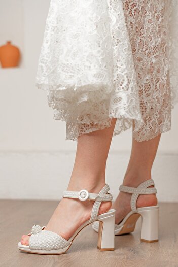 EYLÜL SHOES 35 İNCİ İŞLEMELİ GELİN AYAKKABISI