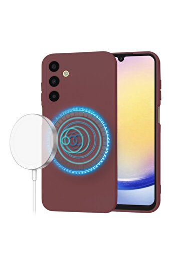 Tim High Protection Case for Samsung Galaxy A25 5G, Timaconsafe, V38, Canvas, Plum Elegant Ruby
