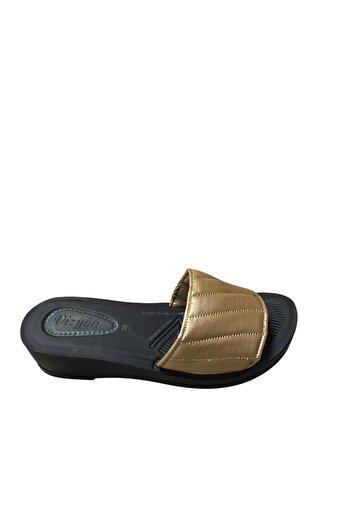 VİZYON Women's Wedge Heel Summer Slippers
