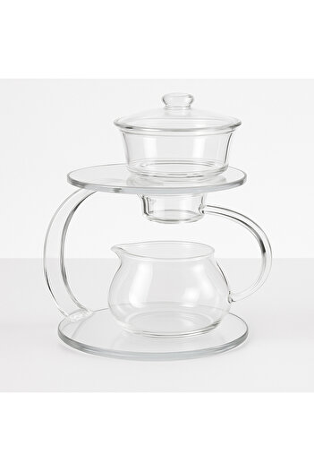 TSUMAB Glass Tea Brewing Set with Teapot & Filter – Elegant Heat-Resistant Design