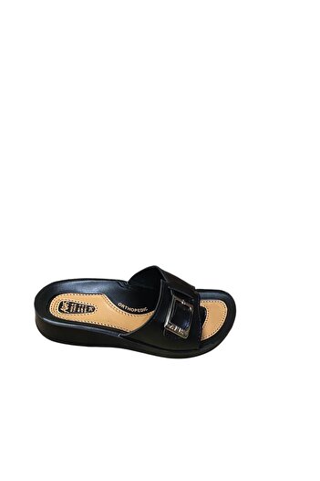 BY ARİS Women's Single Buckle Slippers