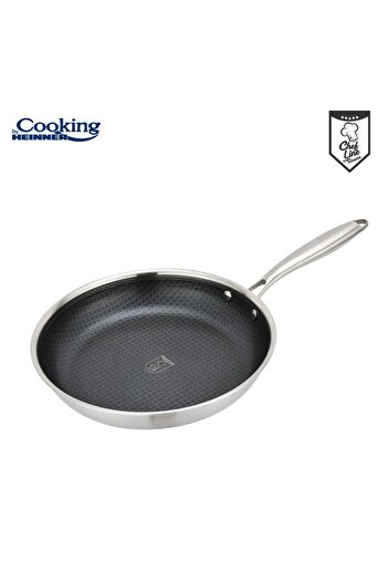 Cooking by Heinner STAINLESS STEEL PAN IN 3 LAYERS 28.5 X5.5 CM, TITANIUM3