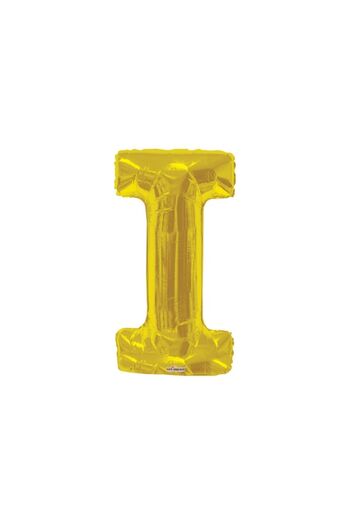 OEM Balon folie litera F, auriu, 80 cm