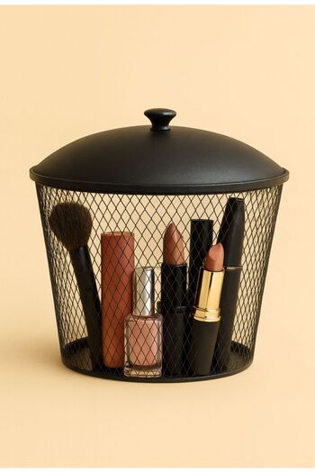VENON Selvi Basket 20 cm X 20 cm Makeup Material Organizer Lipstick Mascara Cotton Organization Foundation