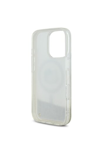 SOFAL Phone Case for iPhone 16 Pro Max L63, Polyurethane, White/Gold