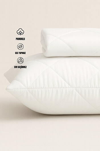 sutra Liquid Proof Cotton Quilted Pillow Protector - Pack of 2