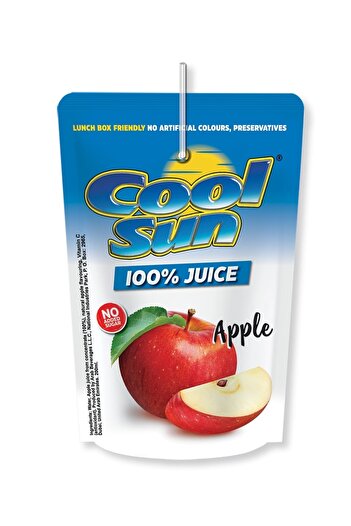 cool sun Cool Sun100% Apple Juice 200ml No Add Sugar X 40 Pcs