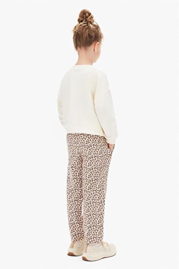 nk kids Girl's Leopard Pants Powder Age 4-8 59513