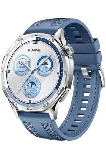 Huawei WATCH GT5 46mm Smartwatch, upto14 Days Battery Life, Sharp-Edged Design, Health Tracking, iOS