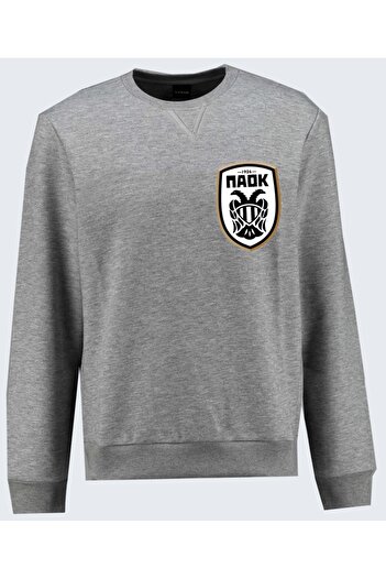 Efendioğlu Design Без капюшона МАЛЕНЬКИЙ ЛОГОТИП PAOK FC світшот з принтом, довгі рукави, без шардону