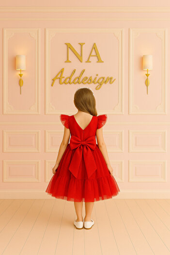 NA ADDESIGN Puffy Tulle Princess Dress (Red, Fuchsia, Light Pink, Baby Blue, Saks Blue, Black, White)