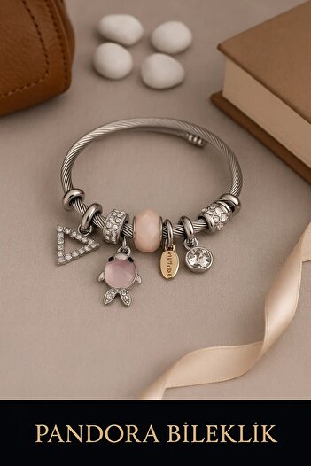 ARYA DESİGN Stainless Charm Bracelet - Modern and Durable Design in Gift Box