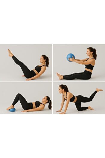 ÇAKABEY Pilates Topu Egzersiz Topu 25 cm küçük boy Pilates Denge Topu