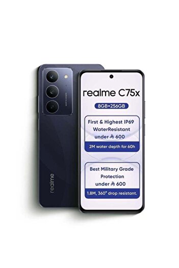 realme C75X Dual SIM Oceanic Blue 8GB RAM 256GB 4G - Middle East Version