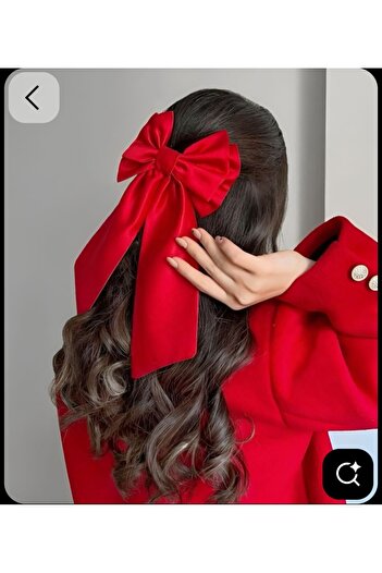LO ADORO 23 April Bayram Barrette Red Barrette Girl's Hair Clip Hair Accessory