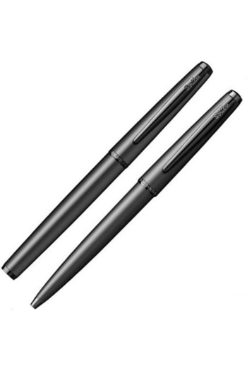 Scrikss Metropolis 78Mb Fountain Pen - Ballpoint Pen Suit Special Box Matte Black