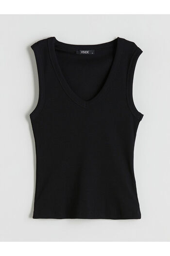 LC Waikiki Quality Parts from Çelebi Store |   V-Neck Ribbed Women's Tank Top