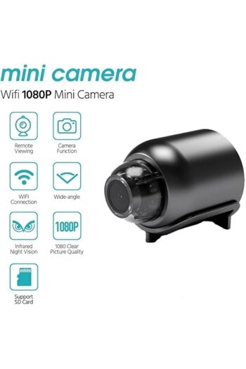 Hope Mini Spy Camera 1080P HD Hidden Camera - Portable Small Nanny Cam with Night Vision - Covert Securit
