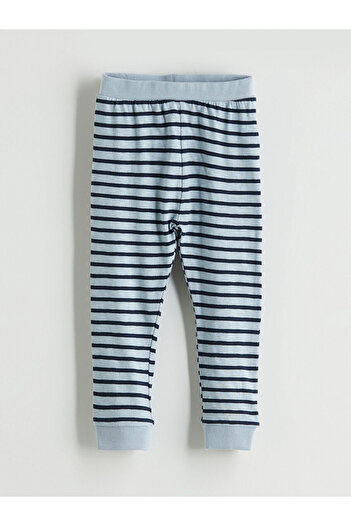 LC Waikiki Lcw Babyblue Elastic Waist Baby Boy Pajama Bottom 3-Piece