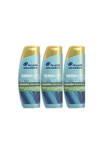 Head&Shoulders Set 3 x Șampon Derma X 225ml Calmează
