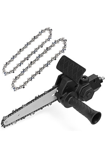 Generic Electric mini saw adapter, chainsaw for drill with 2 chains 15 cm / 6 inch
