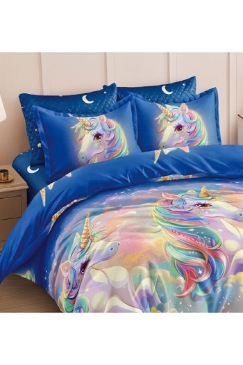 CHIRASO CHIRASO Bedding, ANIMATED FINE, ELASTIC Sheet 180x200+25cm, Duvet Cover 200x230cm, 4 Pillowcases