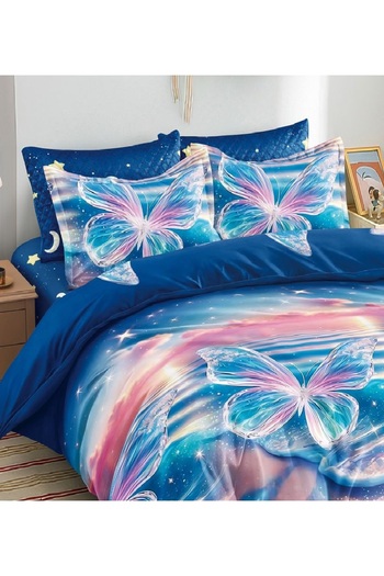CHIRASO CHIRASO Bedding, ANIMATED FINE, ELASTIC Sheet 180x200+25cm, Duvet Cover 200x230cm, 4 Pillowcases