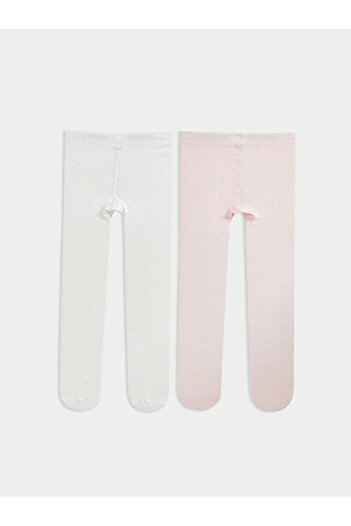 LC Waikiki Sparkling Selections from Shining Store |   Basic Baby Girl Pantyhose 2-Pack