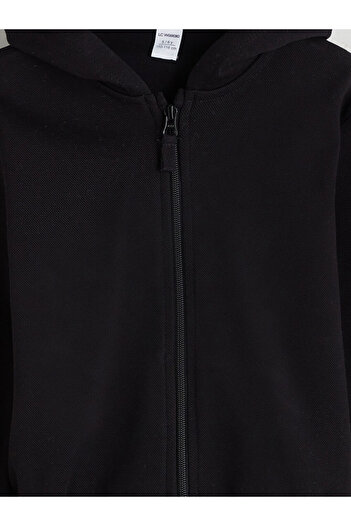 LC Waikiki Hooded Boy's Pique Cardigan