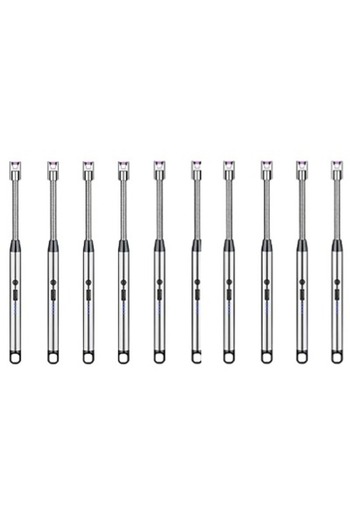 Taimi Pack of 10 SILVER Dual Model Lighter Electric Lighter