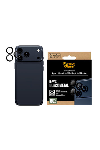 Panzer Glass Hoops Camera Lens Protector iPhone 17 Pro and 17 Pro Max - Black