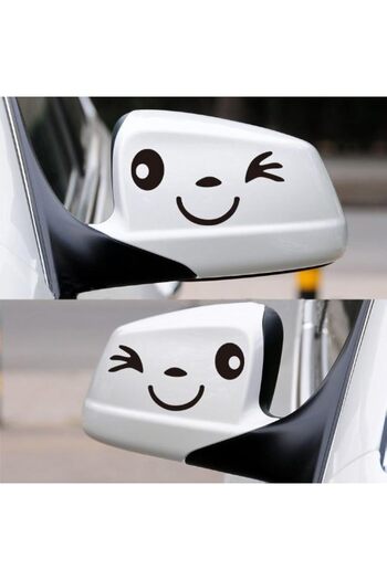 Today Idea Car Door Sticker Vinyl with Smiley Face Design by Today Idea