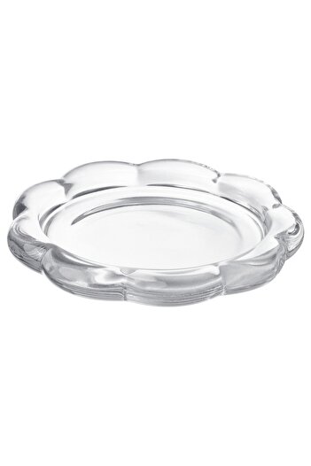 IKEA BLADFÅGEL Candle dish, clear glass, 11 cm