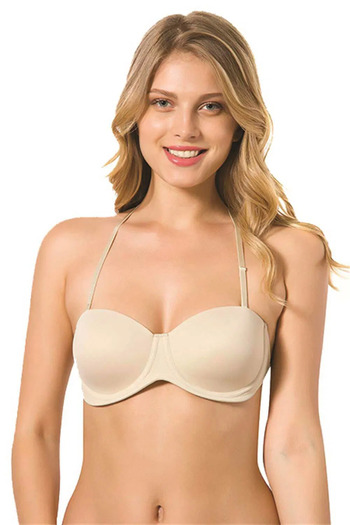Le Jardin Micro-Coated Padded Back Transparent Push up Bra Ivonne Lj7042