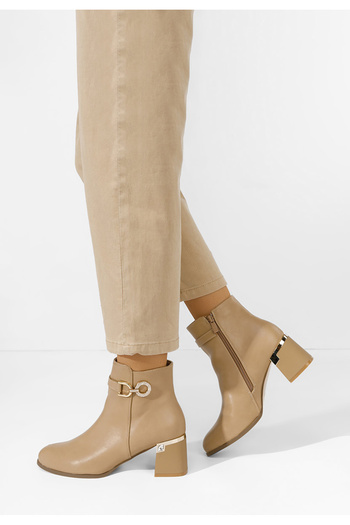 B T Shoes Γυναικεία Μποτίνια Margie χακι