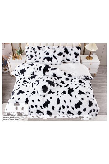 CHIRASO CHIRASO Bedding, FLUFFY Cocolino Fur, Bed Sheet 220x240cm, Duvet Cover 200x230cm, 4 Pillowcases