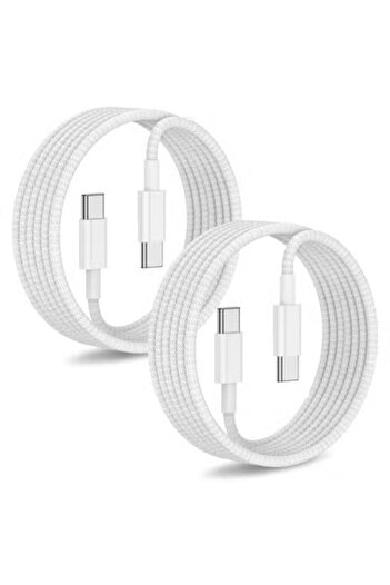 Taimi 2pcs 240W USB-C Charge Cable 2m White