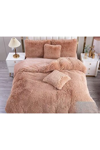 CHIRASO CHIRASO Bedding, FLUFFY Cocolino Fur, Bed Sheet 220x240cm, Duvet Cover 200x230cm, 4 Pillowcases