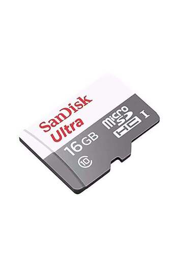 SanDisk بطاقة ذاكرة Ultra micro SDHC UHS-I Class 10 سعة 16 جيجابايت