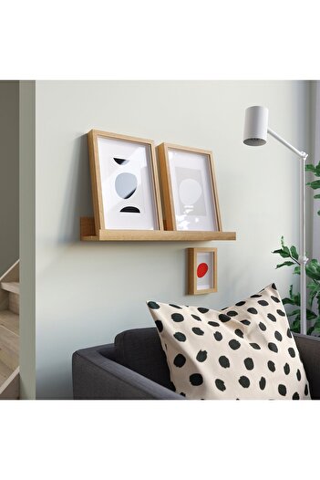 IKEA MOSSLANDA Picture ledge, oak effect, 55 cm