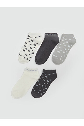 LC Waikiki New Season Patterned Women's Booties Socks, Pack of 5
