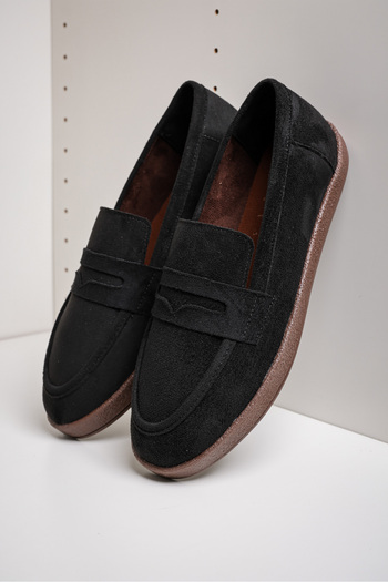 by selvi Lukka Shoes Чоловічі чорні замшеві лофери Livya