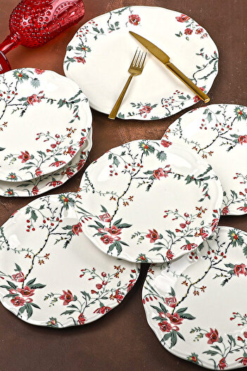 Bev Kitchen Vavelya 7 Piece Cake Serving Catering Set 6+1 Serving Set