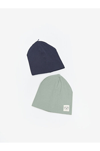 LC Waikiki Create Your Style with Uzg Store |   Embroidered Baby Boy Beanie Set of 2